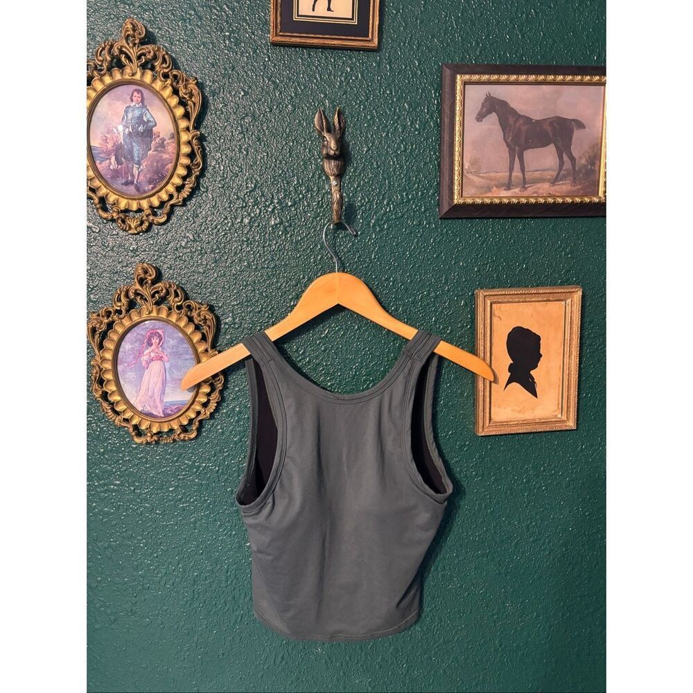 Wondery Outdoors Chuparosa Green High Neck Crop Top Tank Top Small